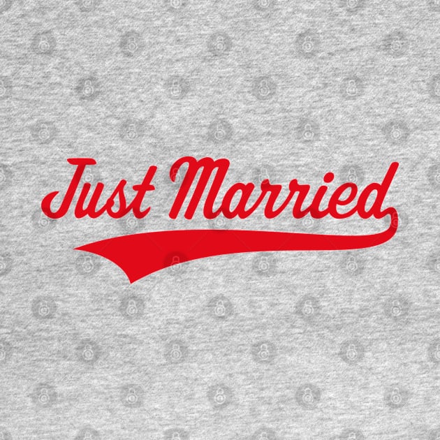 Just Married (Marriage / Wedding / Lettering / Red) by MrFaulbaum